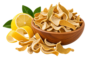 Dried lemon peel